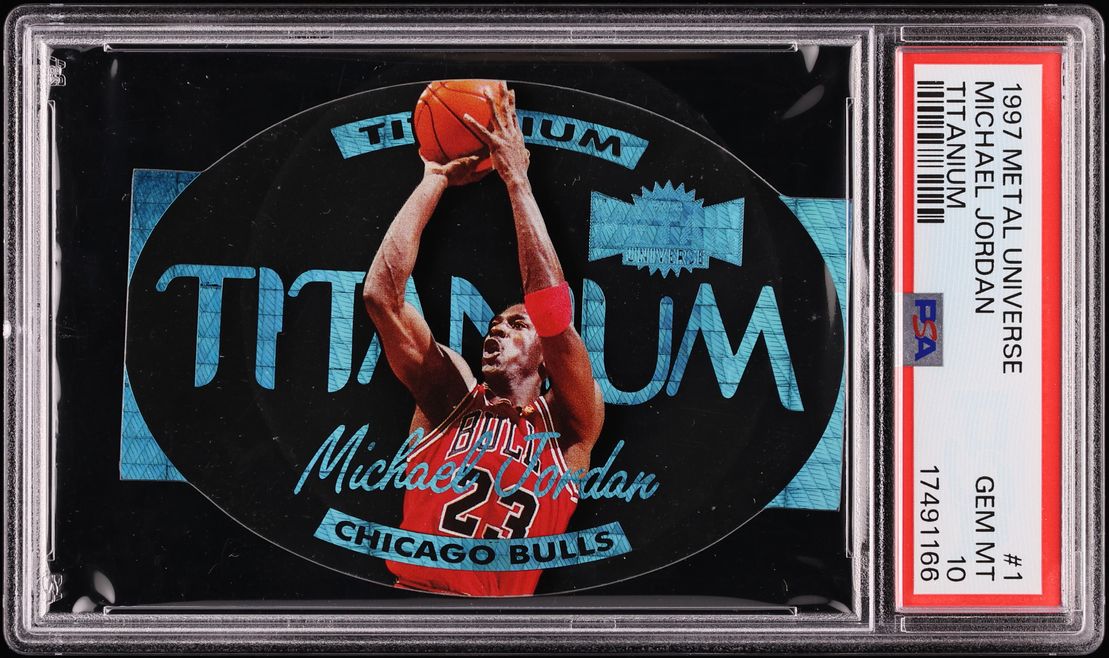 1997 Metal Universe Titanium Die-Cut Michael Jordan #1T PSA 10 GEM MINT