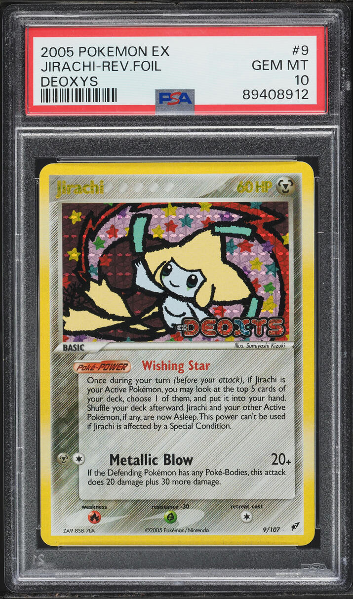 2005 Pokemon EX Deoxys Reverse Holo Jirachi #9 PSA 10 GEM MINT