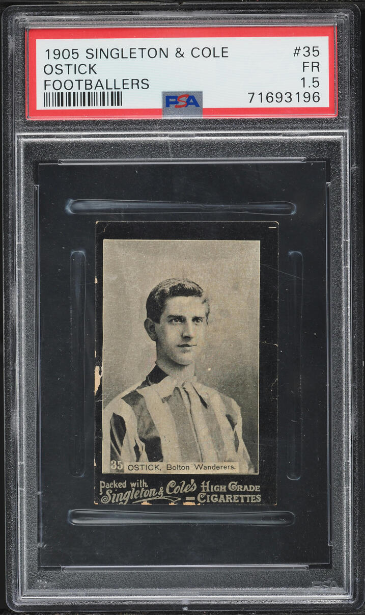 1905 Singleton & Cole Footballers Ostick #35 PSA 1.5 FR on Fanatics Collect