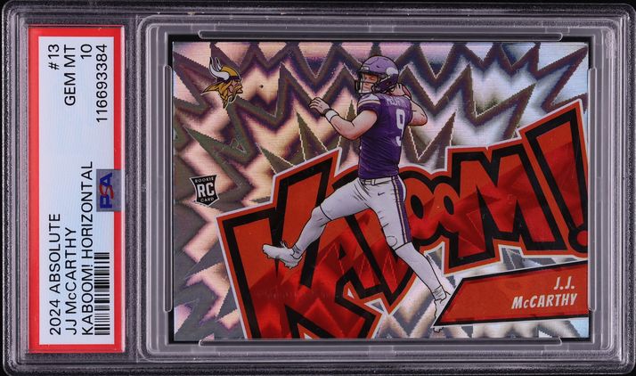 2024 Absolute Kaboom! Horizontal J.J. McCarthy ROOKIE #13 PSA 10 GEM MINT