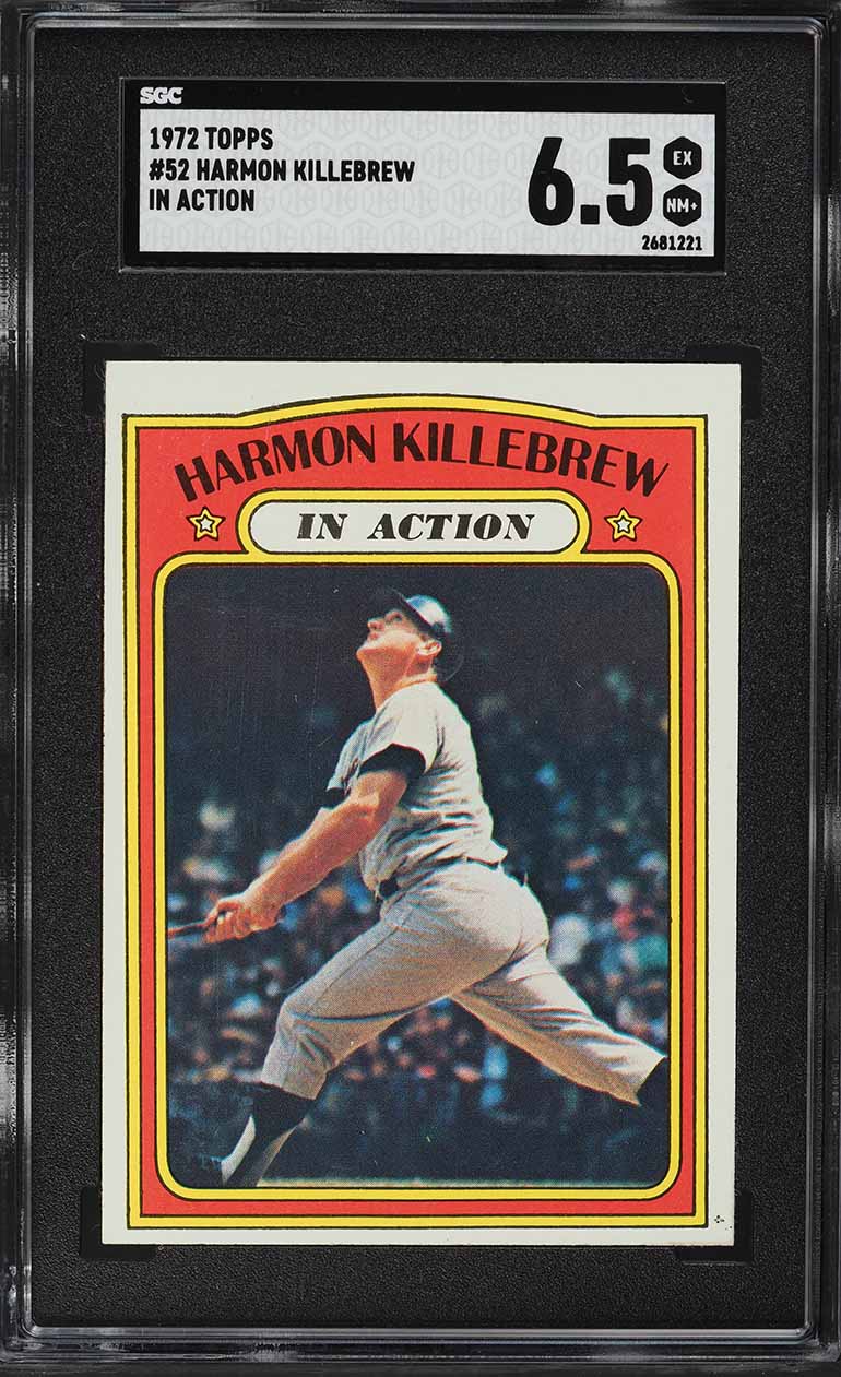 1972 Topps Harmon Killebrew IN ACTION #52 SGC 6.5 EXMT+