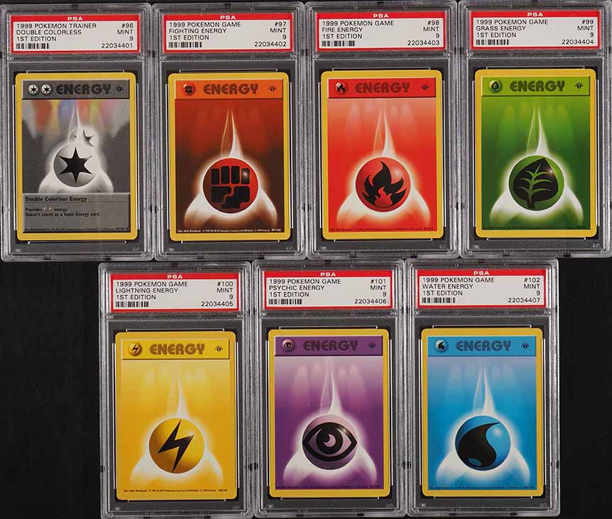 1999 Pokemon Base Set Shadowless 1st Edition COMPLETE PSA 9 SET