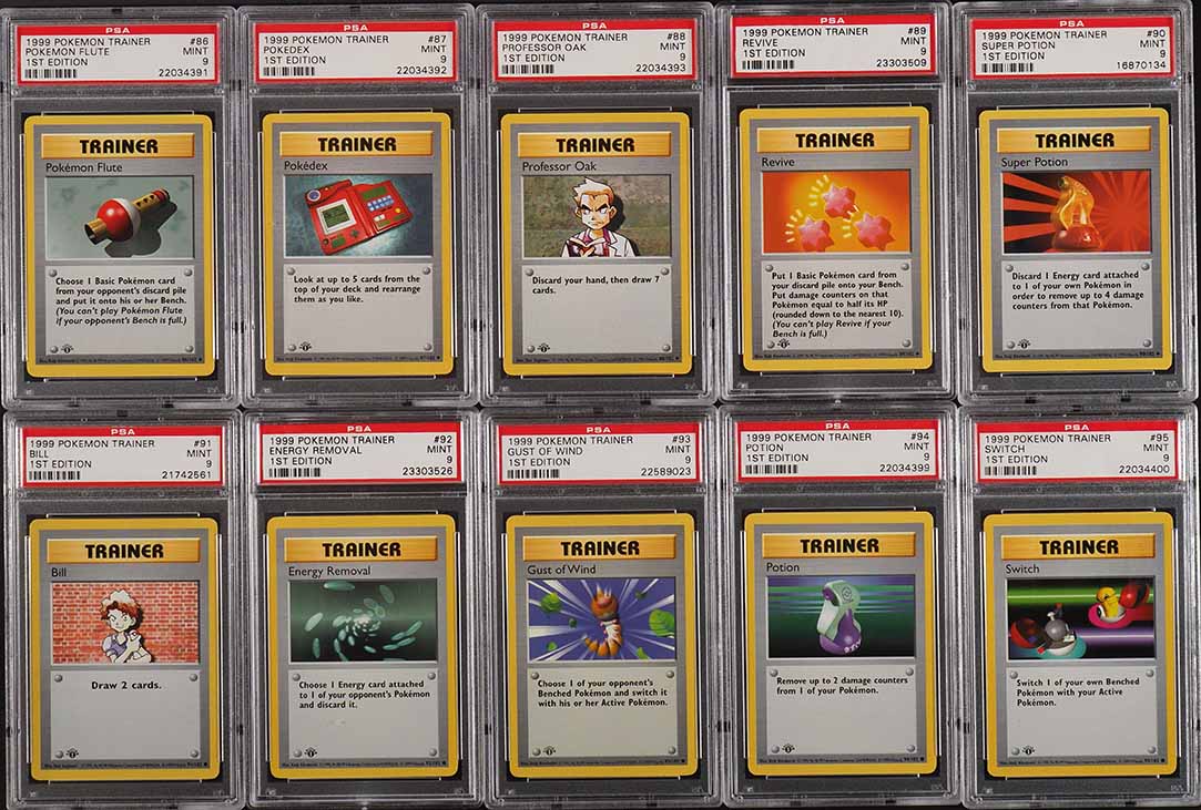 1999 Pokemon Base Set Shadowless 1st Edition COMPLETE PSA 9 SET