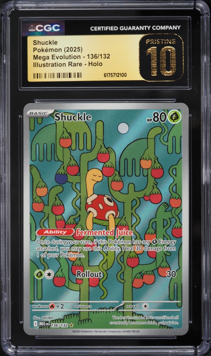 2025 Pokemon Mega Evolution IR Shuckle #136 CGC 10 PRISTINE