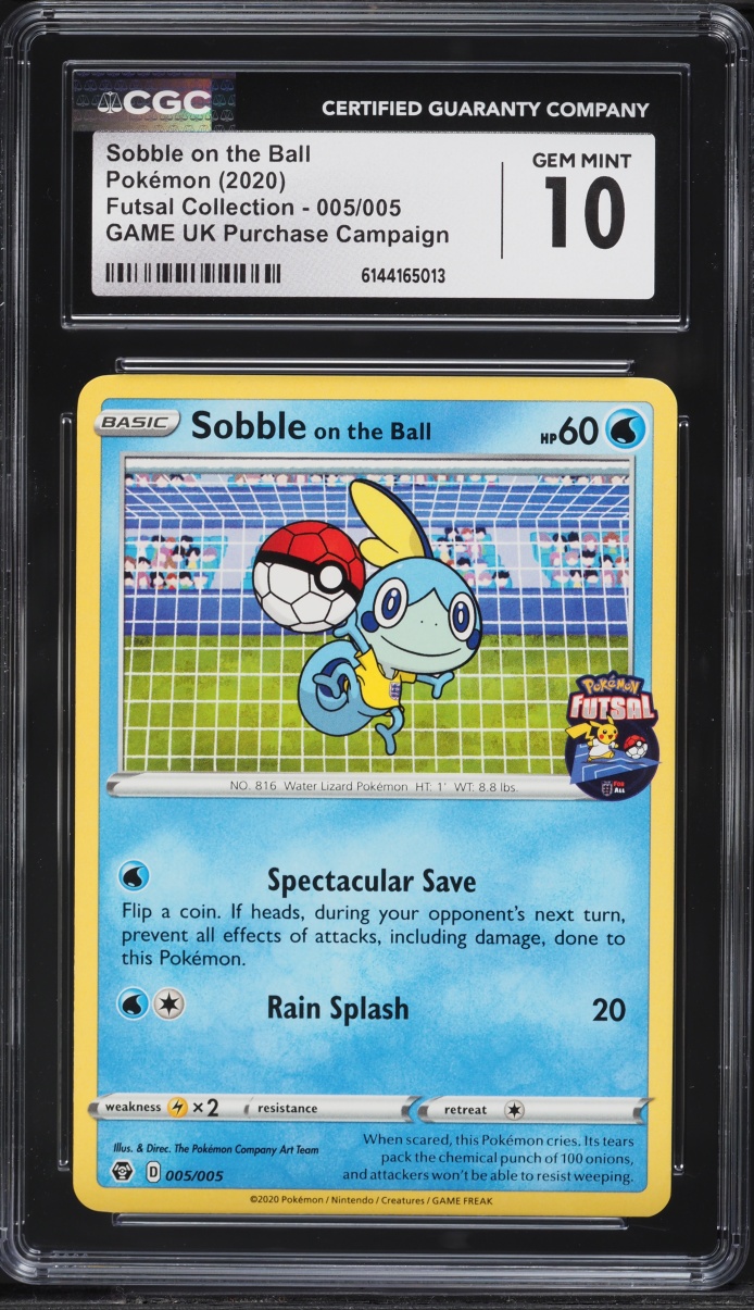 2020 Pokemon Sword & Shield Futsal Collection Sobble On The Ball #5 CGC 10 GEM MINT