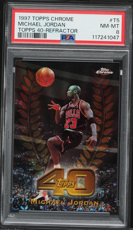 1996 Topps Chrome Refractor Michael Jordan #139 PSA 9 MINT on