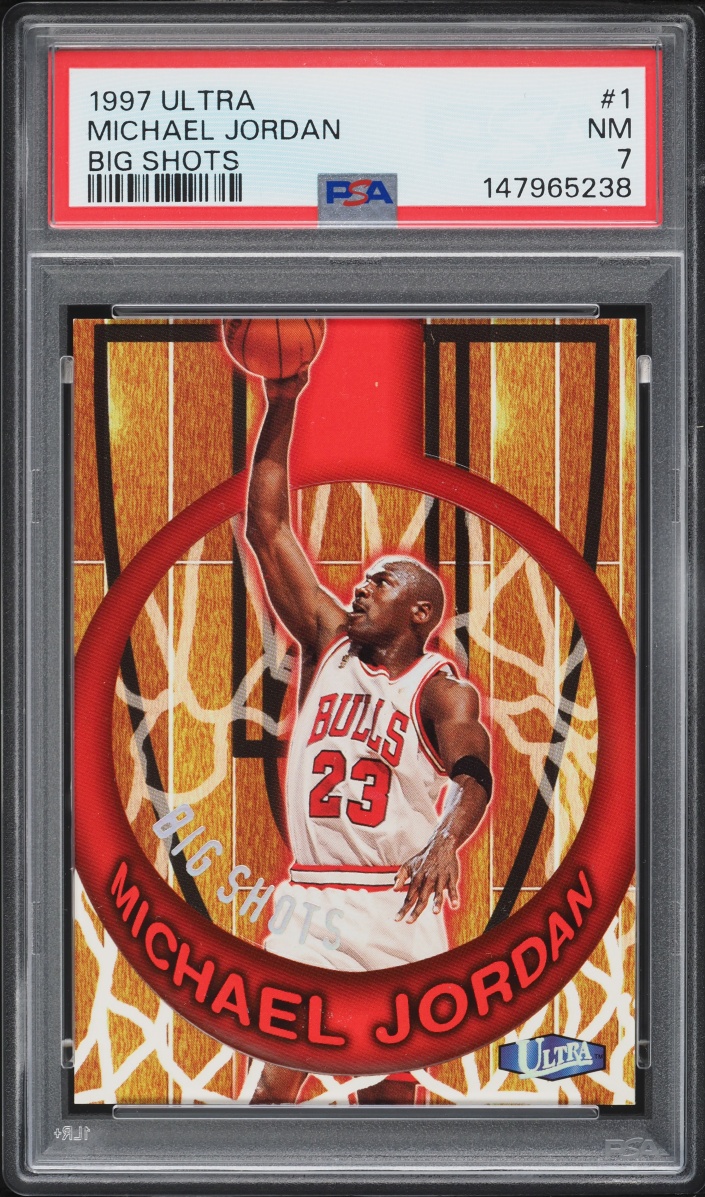 1997 Ultra Big Shots Michael Jordan #1 PSA 7 NRMT