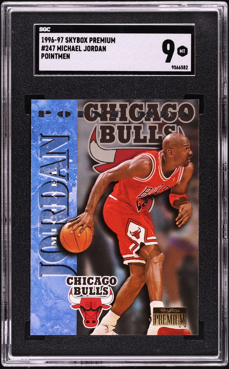 1996 Skybox Premium Pointmen Michael Jordan #247 SGC 9 MINT