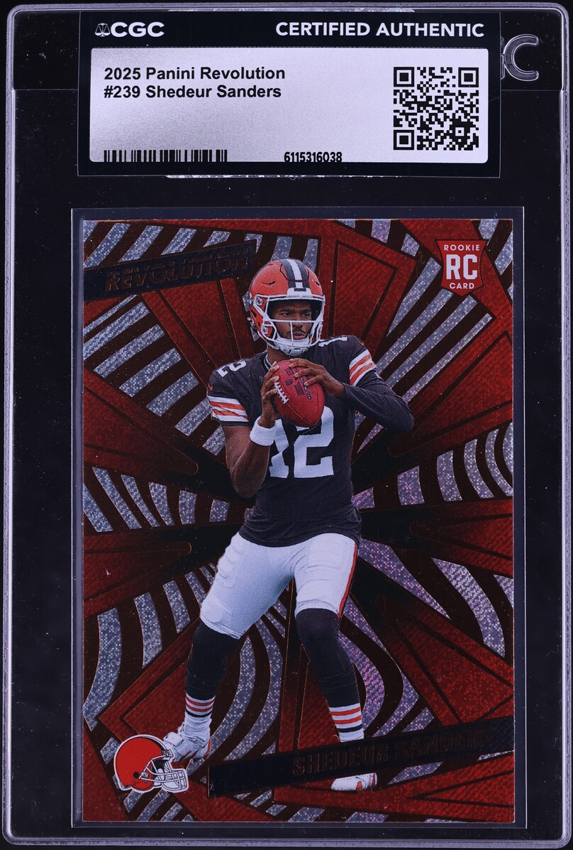 2025 Panini Revolution Shedeur Sanders ROOKIE #239 CGC AUTH