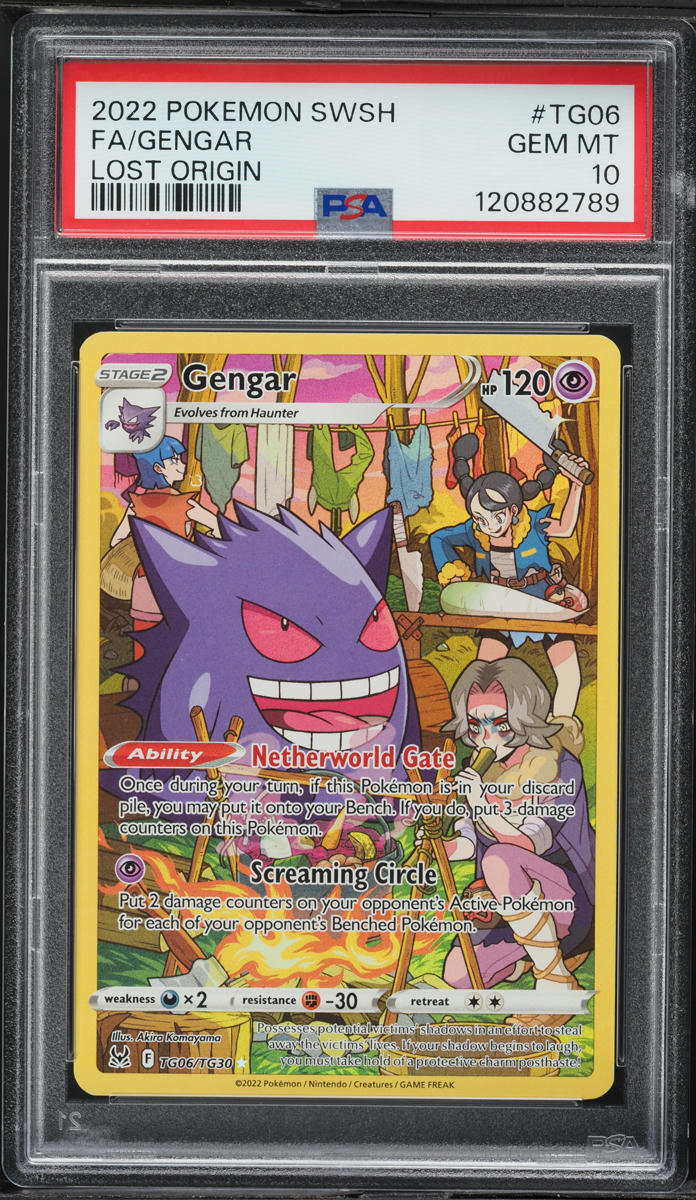 2022 Pokemon Sword & Shield Lost Origin CHR Gengar #TG06 PSA 10 GEM ...