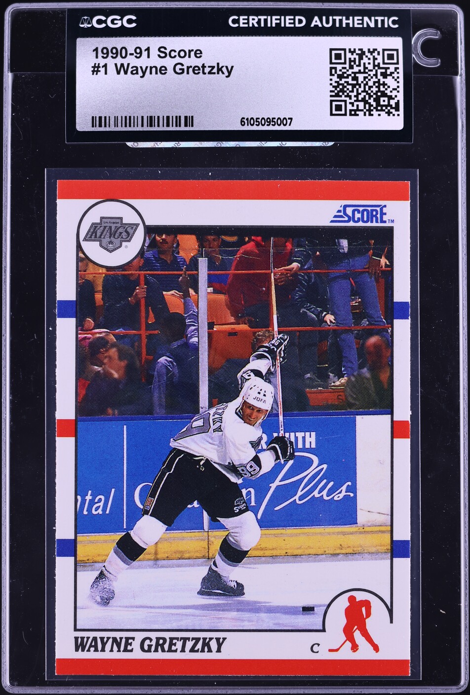 1990 Score Hockey Wayne Gretzky #1 CGC AUTH
