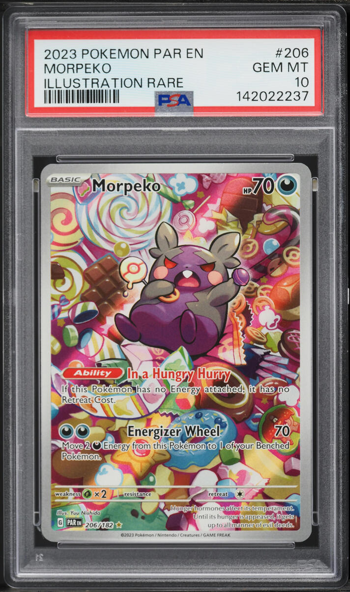 2023 Pokemon Scarlet & Violet Paradox Rift IR Morpeko #206 PSA 10 GEM MINT