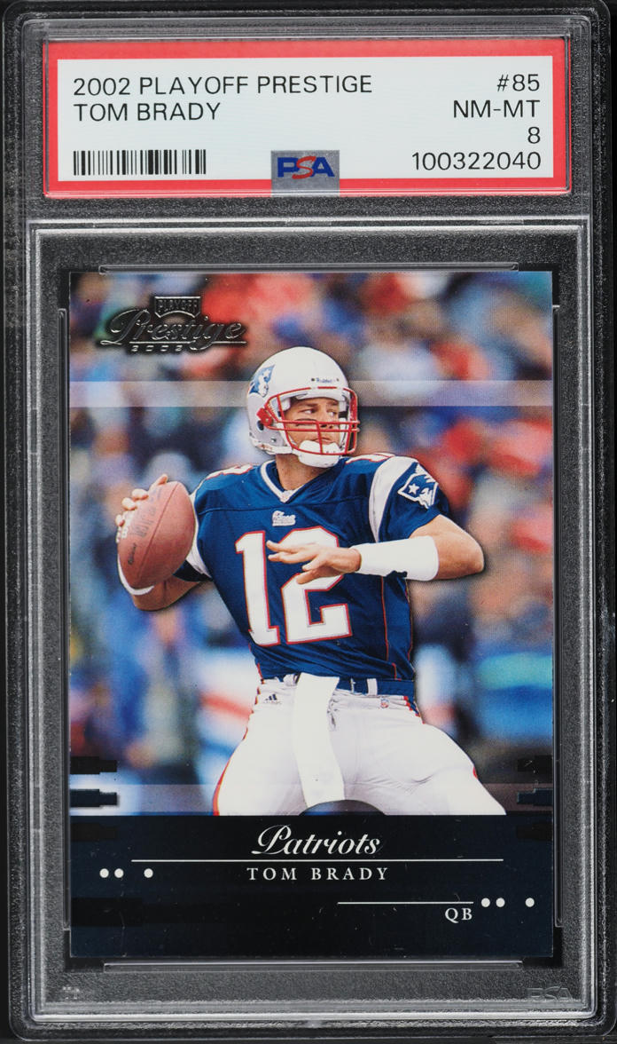 2002 Playoff Prestige Tom Brady #85 PSA 8 NM-MT