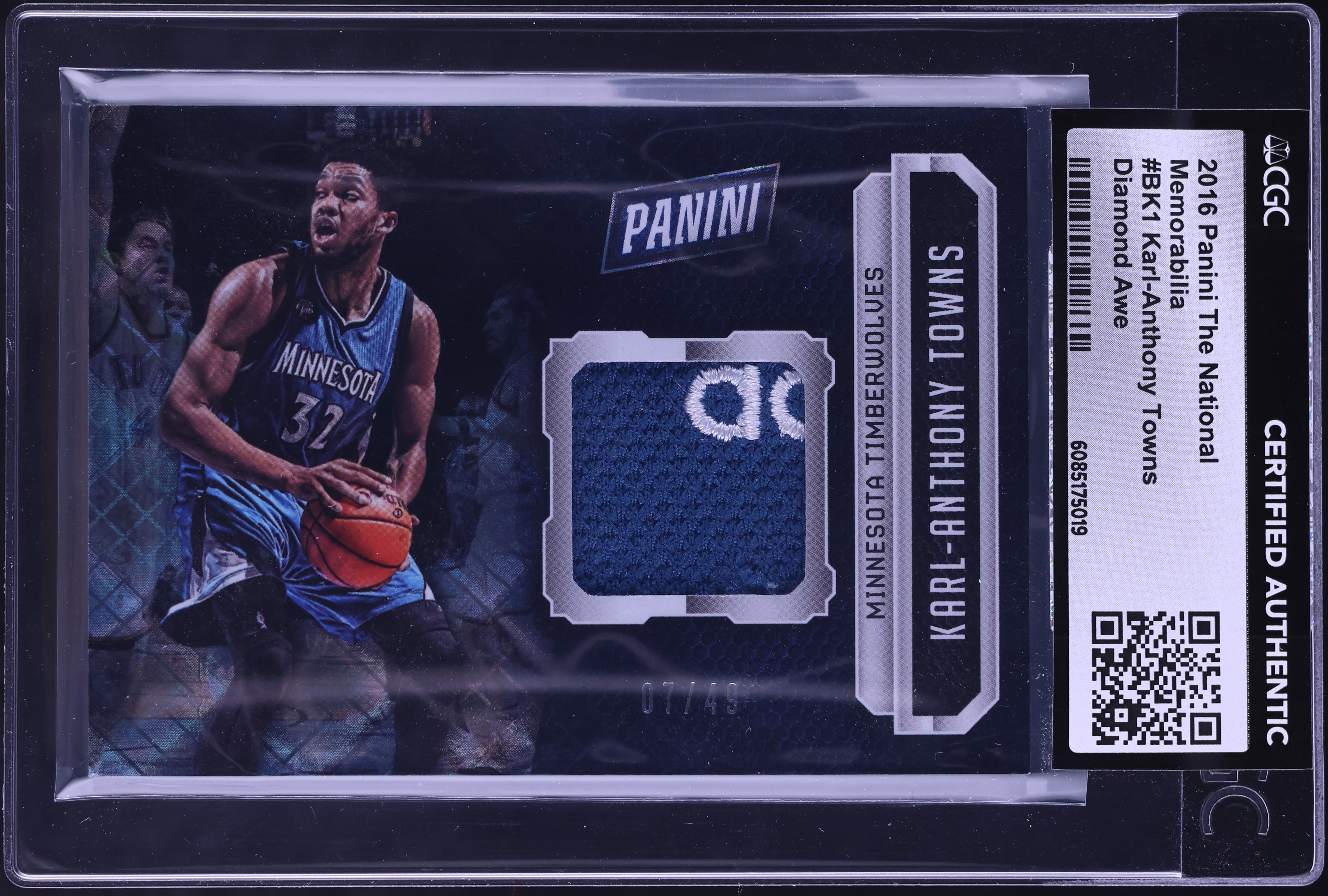 2016 Panini The National Memorabilia Diamond Awe Karl