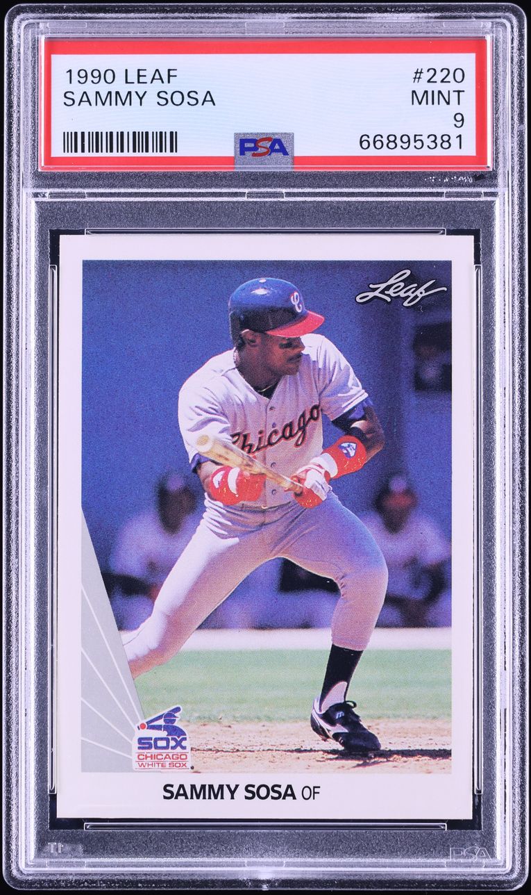 1990 Leaf Sammy Sosa ROOKIE #220 PSA 9 MINT