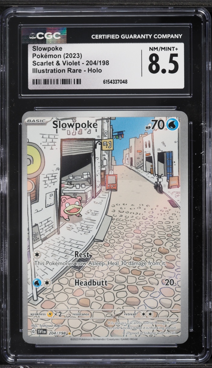2023 Pokemon Scarlet & Violet IR Slowpoke #204 CGC 8.5 NM-MT+
