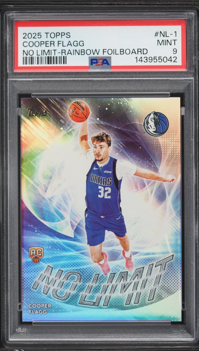 2025 Topps No Limit Rainbow Foilboard Cooper Flagg ROOKIE #NL-1 PSA 9 MINT