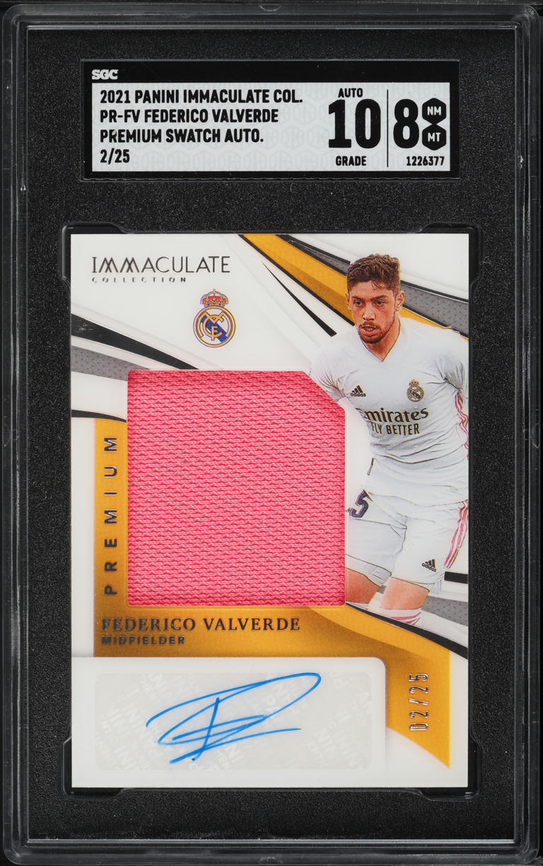 2021 Immaculate Collection Premium Federico Valverde PATCH AUTO /25 #PR-FV SGC 8