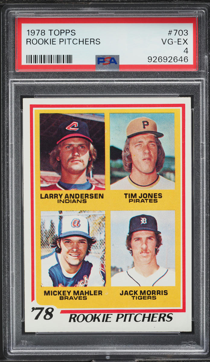 1978 Topps Jack Morris ROOKIE #703 PSA 4 VGEX