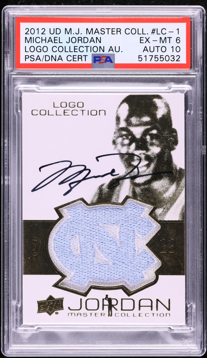 2012 Upper Deck MJ Master Collection Logo Michael Jordan PATCH AUTO DNA ...