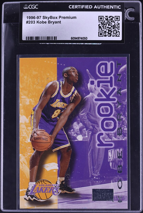 1996 Skybox Premium Kobe Bryant ROOKIE #55 PSA 8 NM-MT on Fanatics