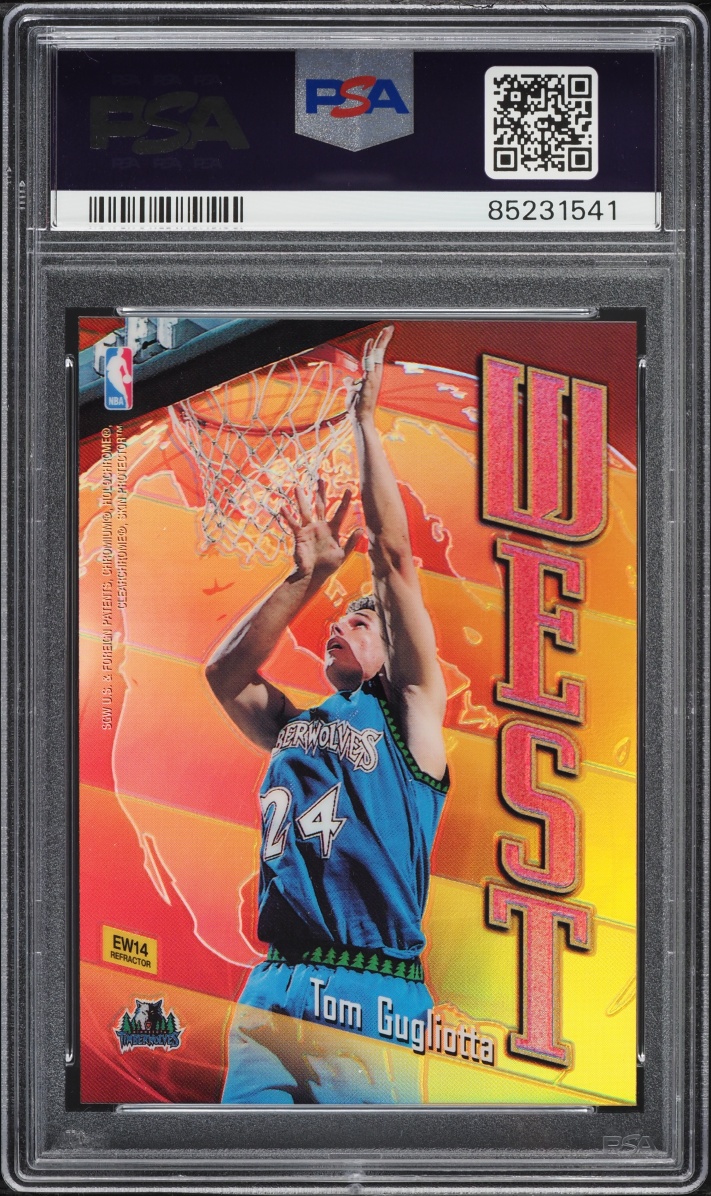 1998 Topps East West Refractor Anthony Mason Tom Gugliotta #EW14 PSA 10 GEM MINT