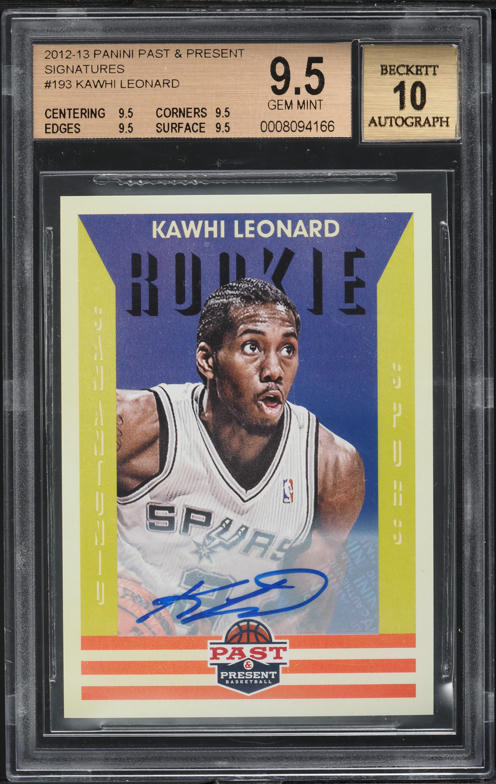 2012 Panini Past & Present Rise 'n Shine Kawhi Leonard