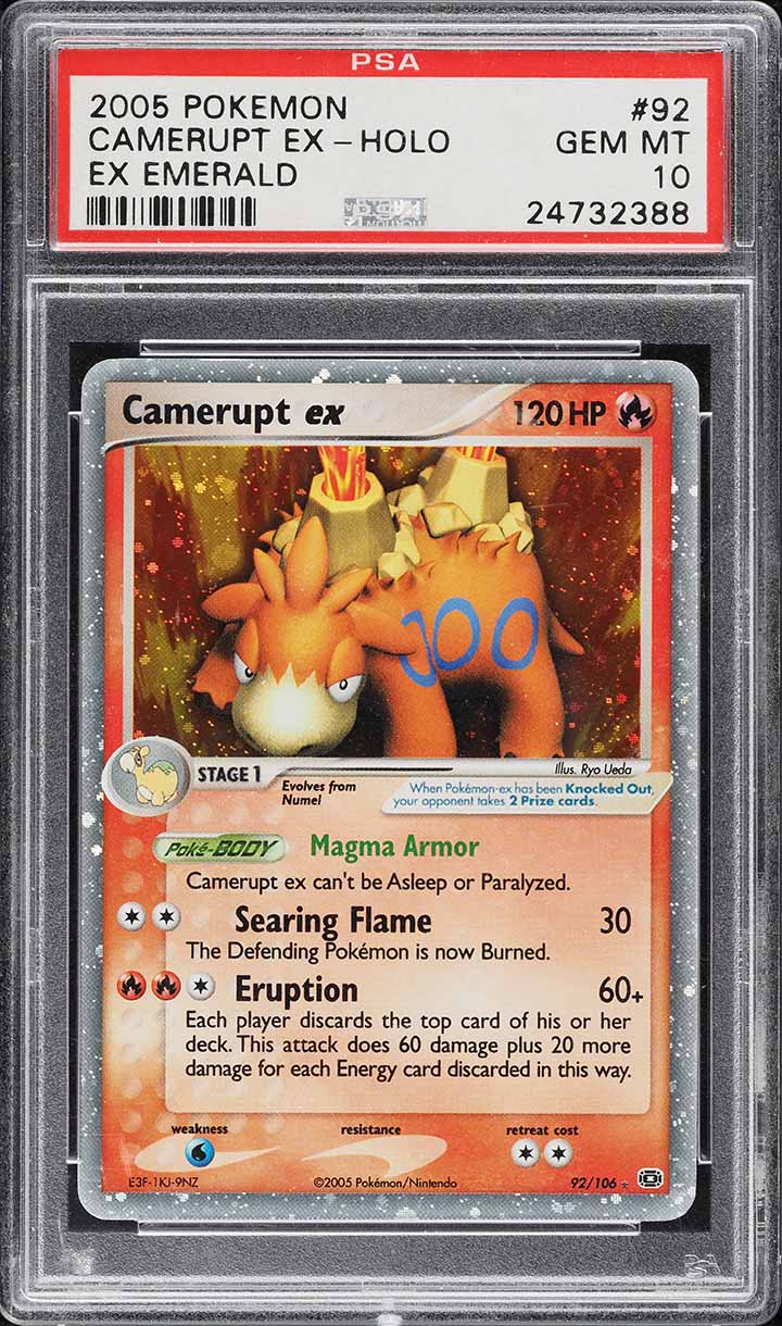 2005 Pokemon EX Emerald Holo Camerupt ex #92 PSA 10 GEM MINT