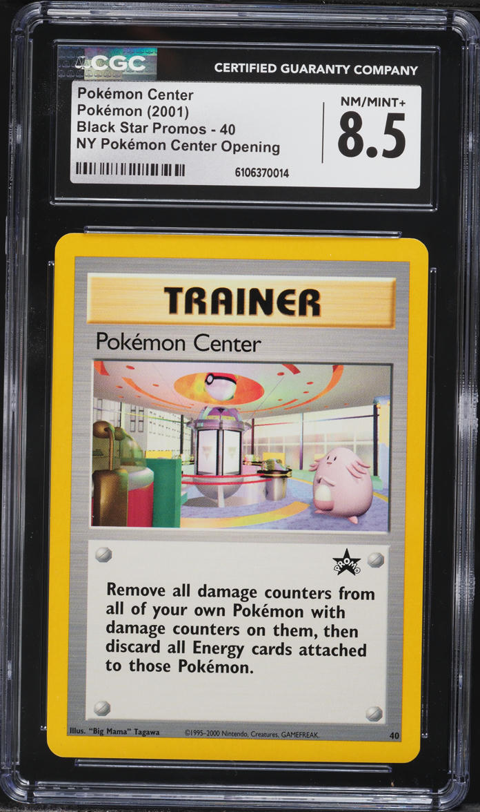 2001 Pokemon Black Star Promo NY Center Opening Pokemon Center #40 CGC 8.5 NM-MT+