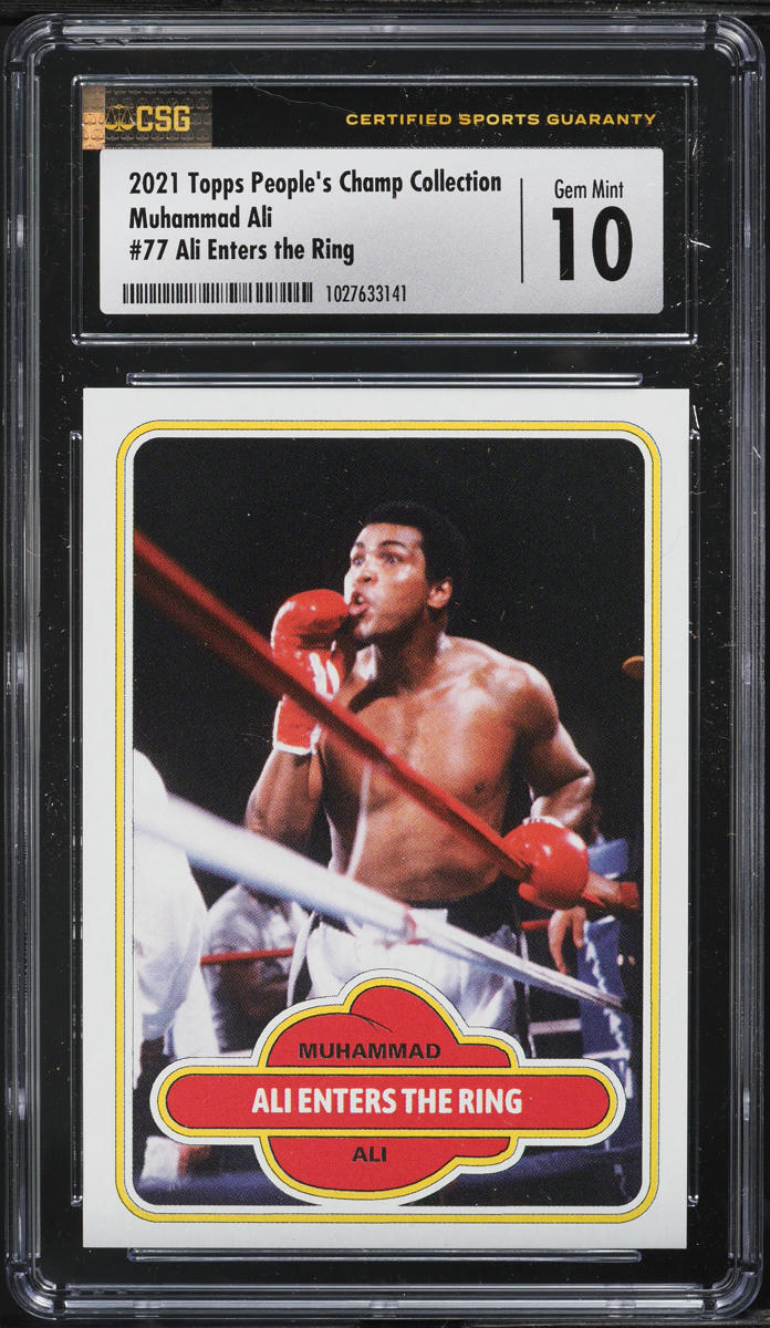2021 Topps People's Champ Collection Enters The Ring Muhammad Ali #77 ...