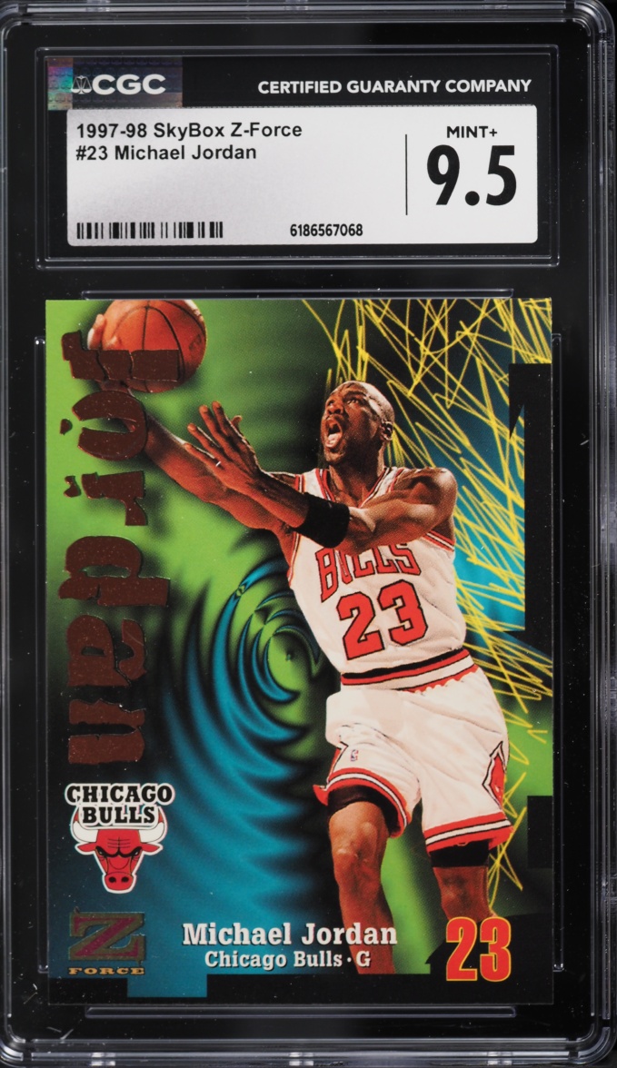 1997 Skybox Z-Force Michael Jordan #23 CGC 9.5 MINT+