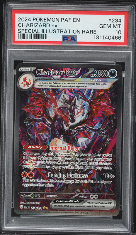 2024 Pokemon Scarlet & Violet Paldean Fates SIR Charizard EX #234