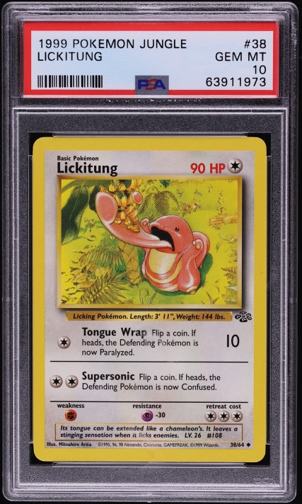 1999 Pokemon Jungle Lickitung #38 PSA 10 GEM MINT