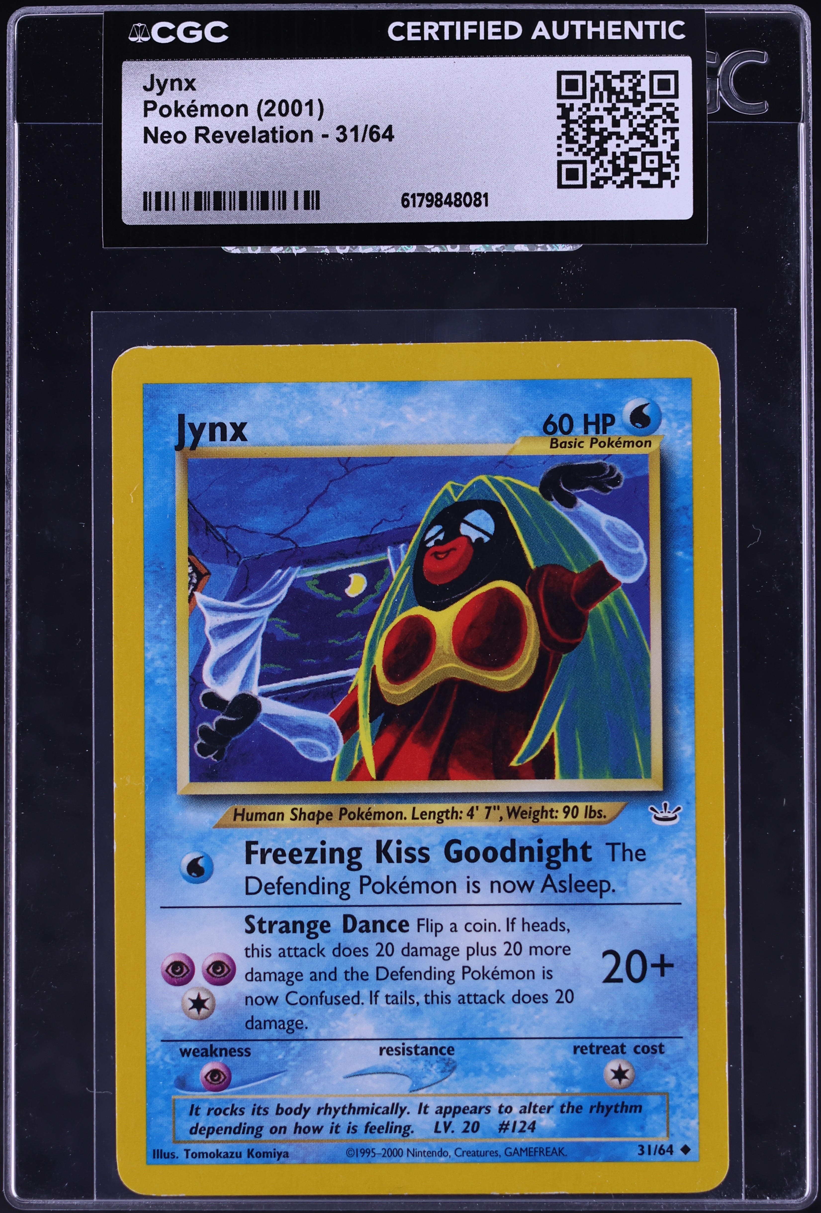 2001 Pokemon Neo Revelation Jynx #31 CGC AUTH