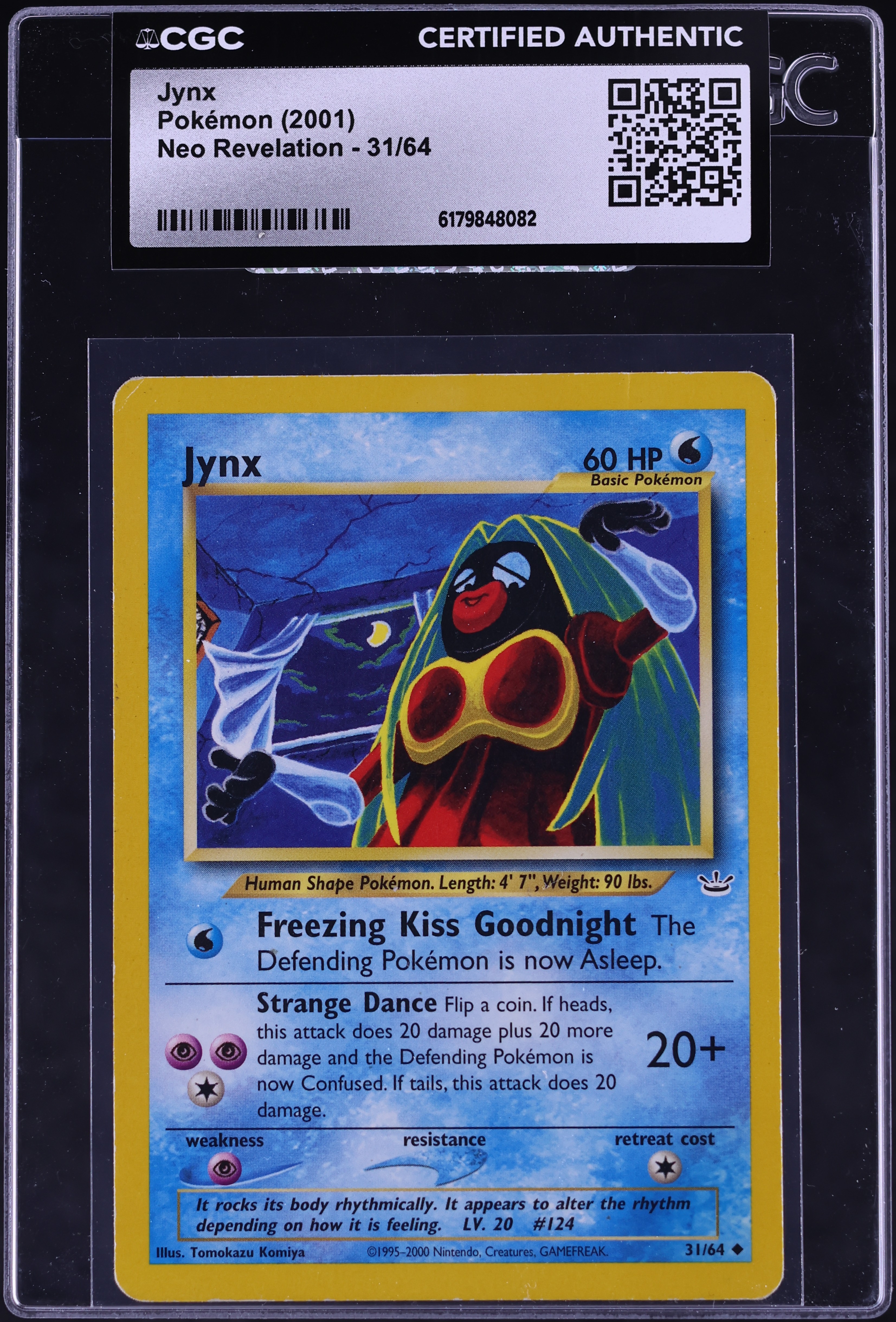 2001 Pokemon Neo Revelation Jynx #31 CGC AUTH