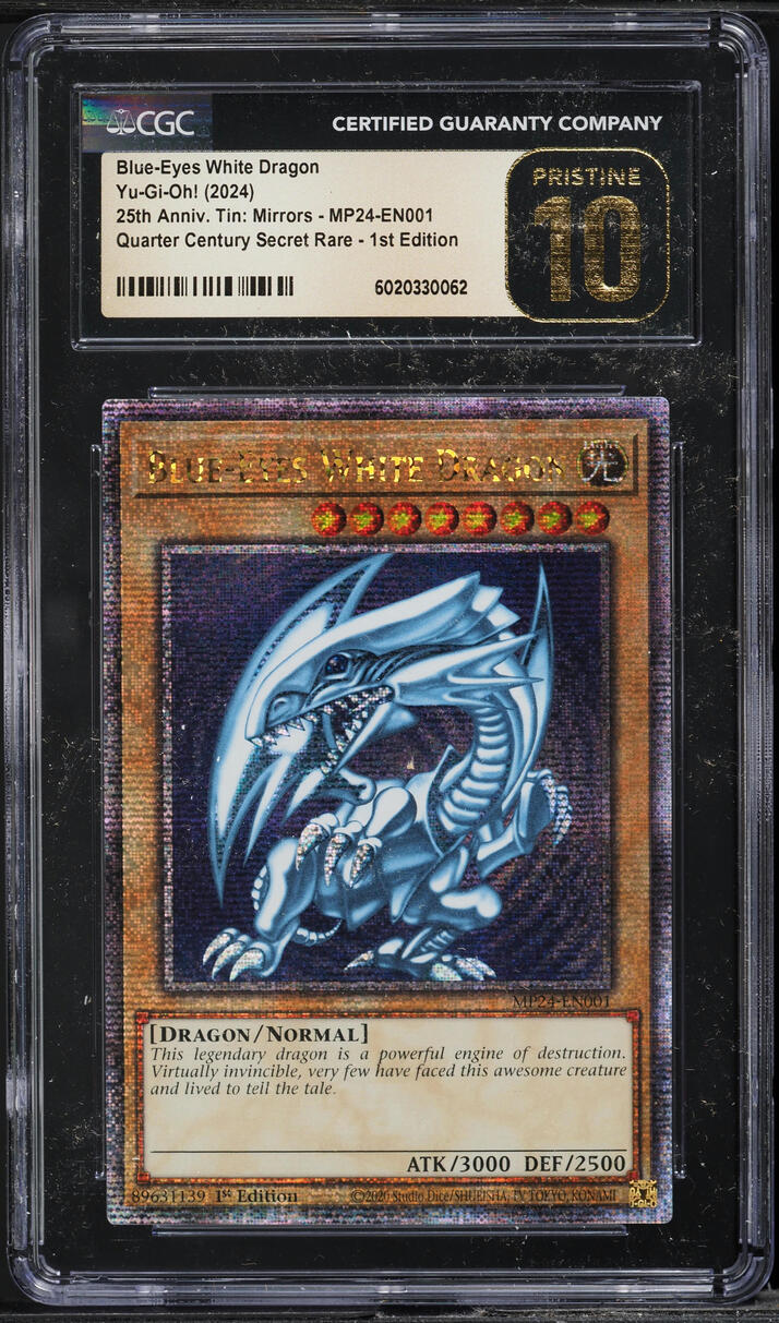 Yu-Gi-Oh! Blue-Eyes White Dragon MP24-EN001 1st Ed Quarter Century Secret Rare