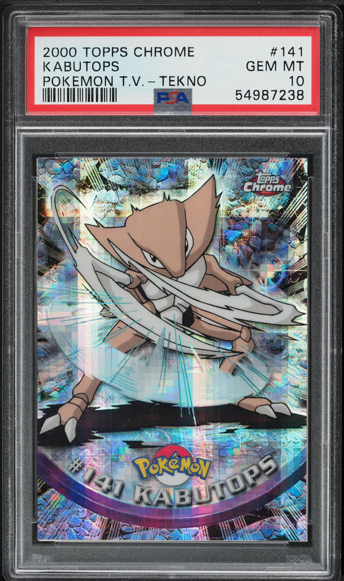 2000 Topps Chrome Pokemon Series 2 Tekno Kabutops #141 PSA 10 GEM MINT