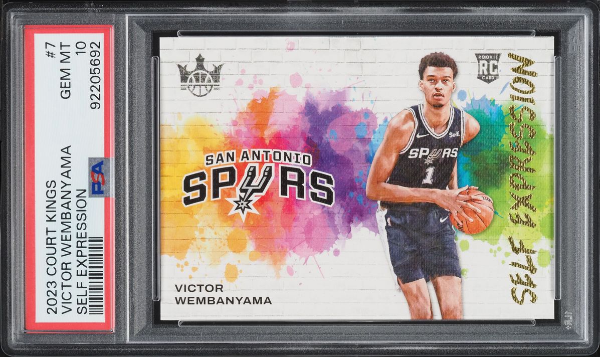 2023 Panini Court Kings Self Expression Victor Wembanyama ROOKIE #7 PSA 10 GEM MINT