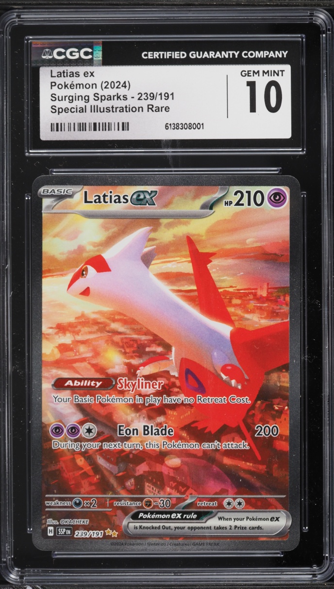 2024 Pokemon Scarlet & Violet Surging Sparks SIR Latias EX #239 CGC 10 GEM MINT