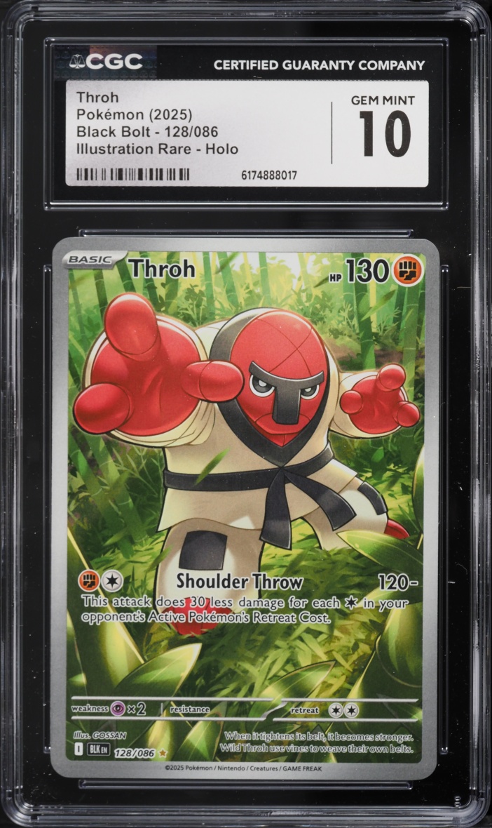 2025 Pokemon Scarlet & Violet Black Bolt IR Throh #128 CGC 10 GEM MINT