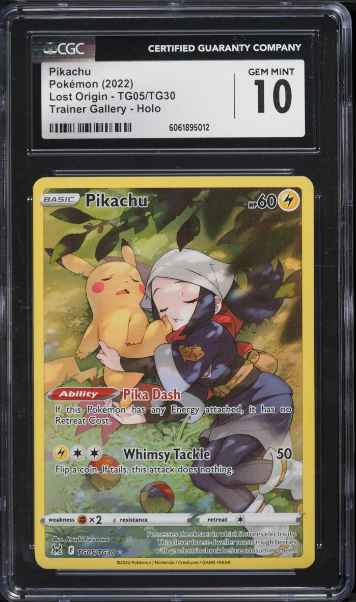 2022 Pokemon Sword & Shield Lost Origin CHR Pikachu #GG30 CGC 10 GEM MINT