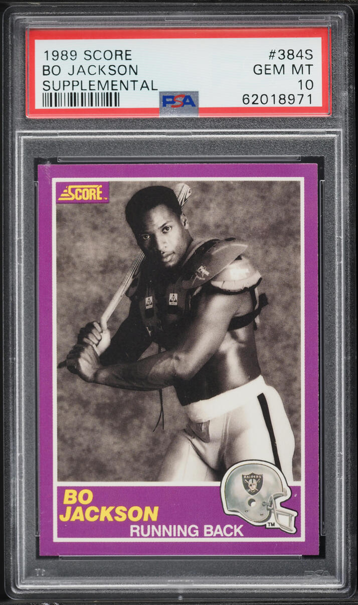 1989 Score Supplemental Bo Jackson #384S PSA 10 GEM MINT - Photo 1