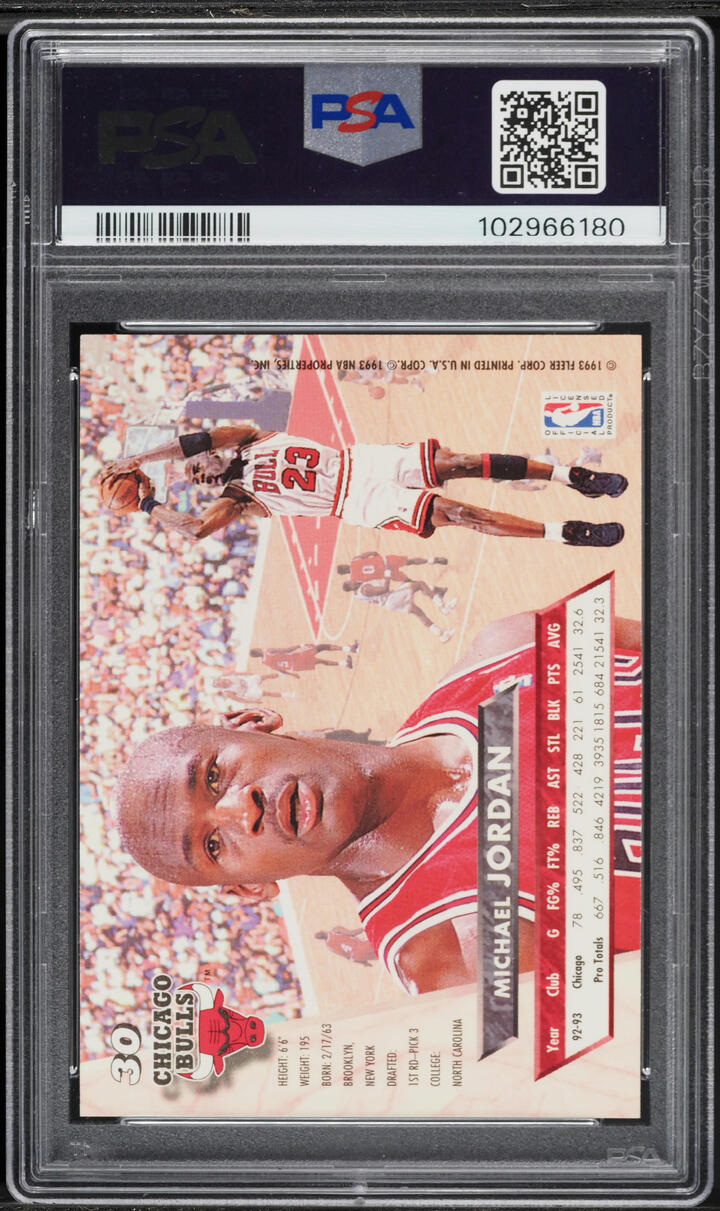 1993 Ultra Basketball Michael Jordan #30 PSA 10 GEM MINT - Photo 2