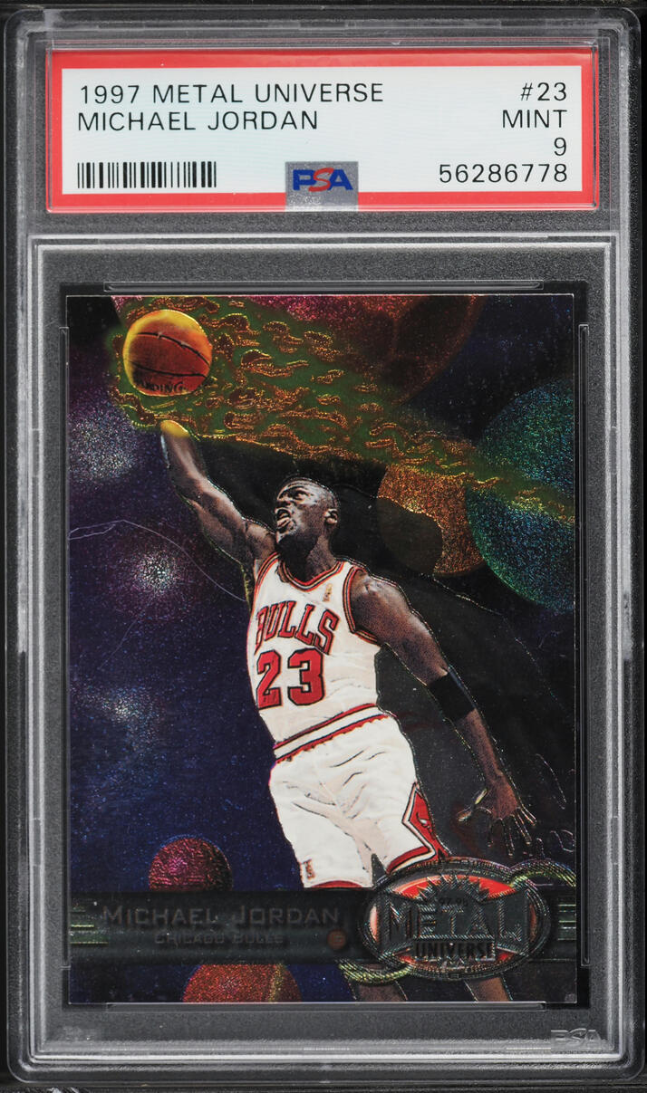 1997 Metal Universe Michael Jordan #23 PSA 9 MINT - Photo 1