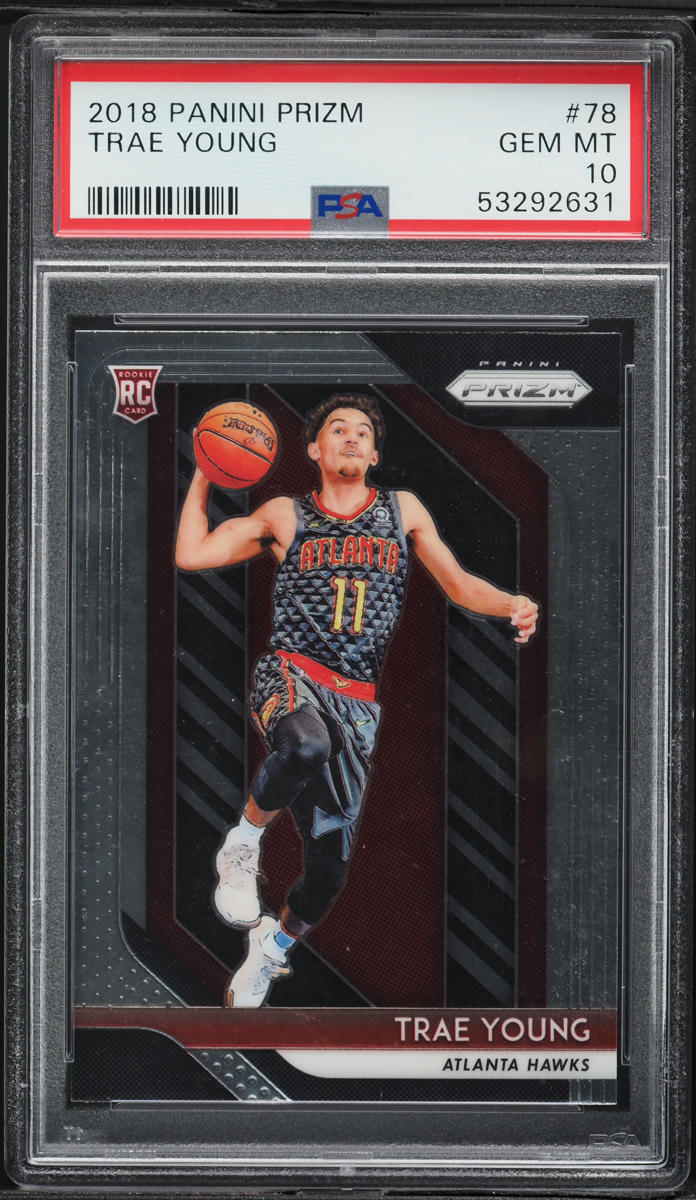 2018 Panini Prizm Trae Young ROOKIE #78 PSA 10 GEM MINT