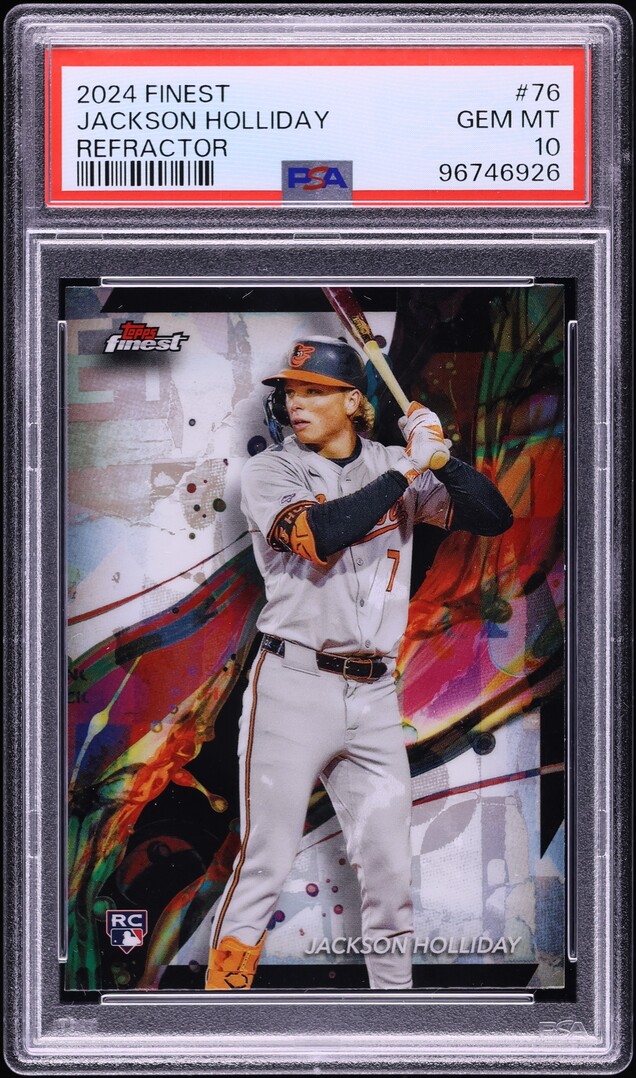 2024 Finest Refractor Jackson Holliday ROOKIE #76 PSA 10 GEM MINT