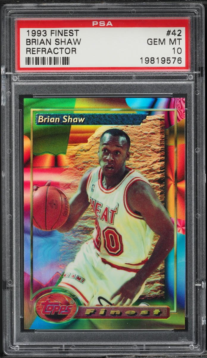 1993 Finest Refractor Brian Shaw #42 PSA 10 GEM MINT