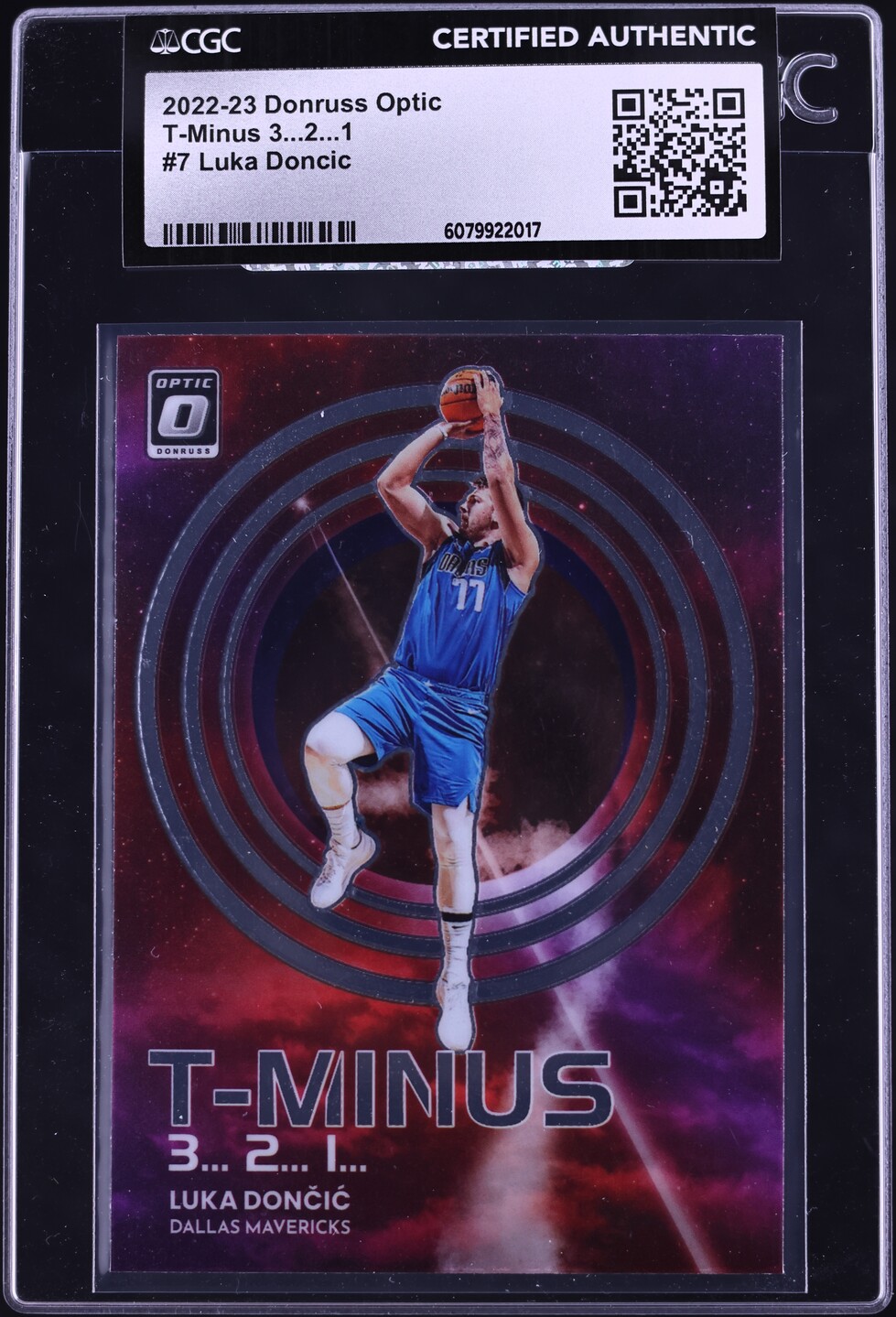 2022 Donruss Optic T-Minus 3...2...1 Luka Doncic #7 CGC AUTH