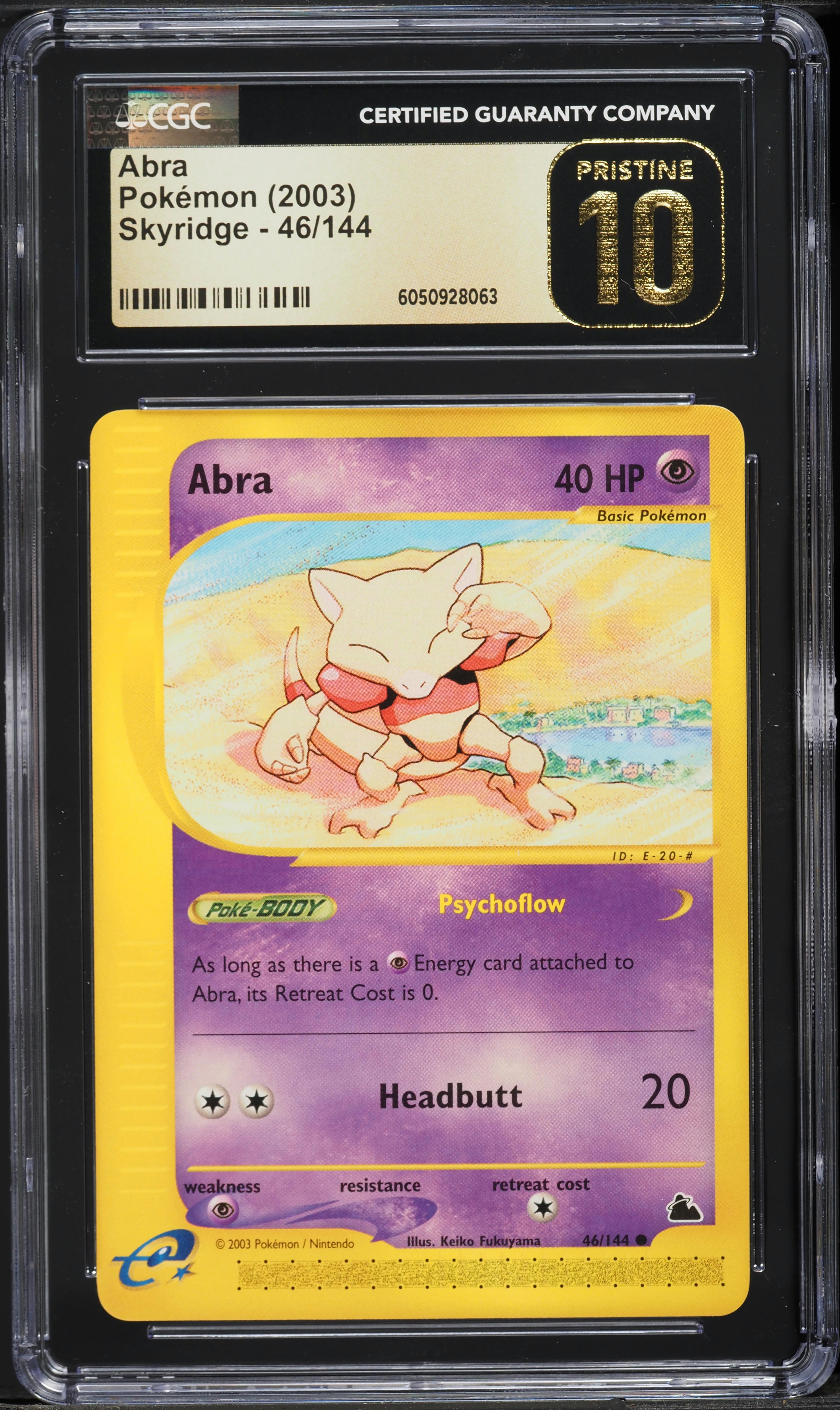 2003 Pokemon Skyridge Abra #46 CGC 10 PRISTINE
