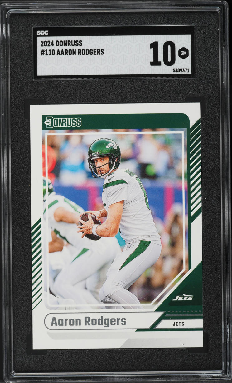 2024 Donruss Football Aaron Rodgers #110 SGC 10 GEM MINT